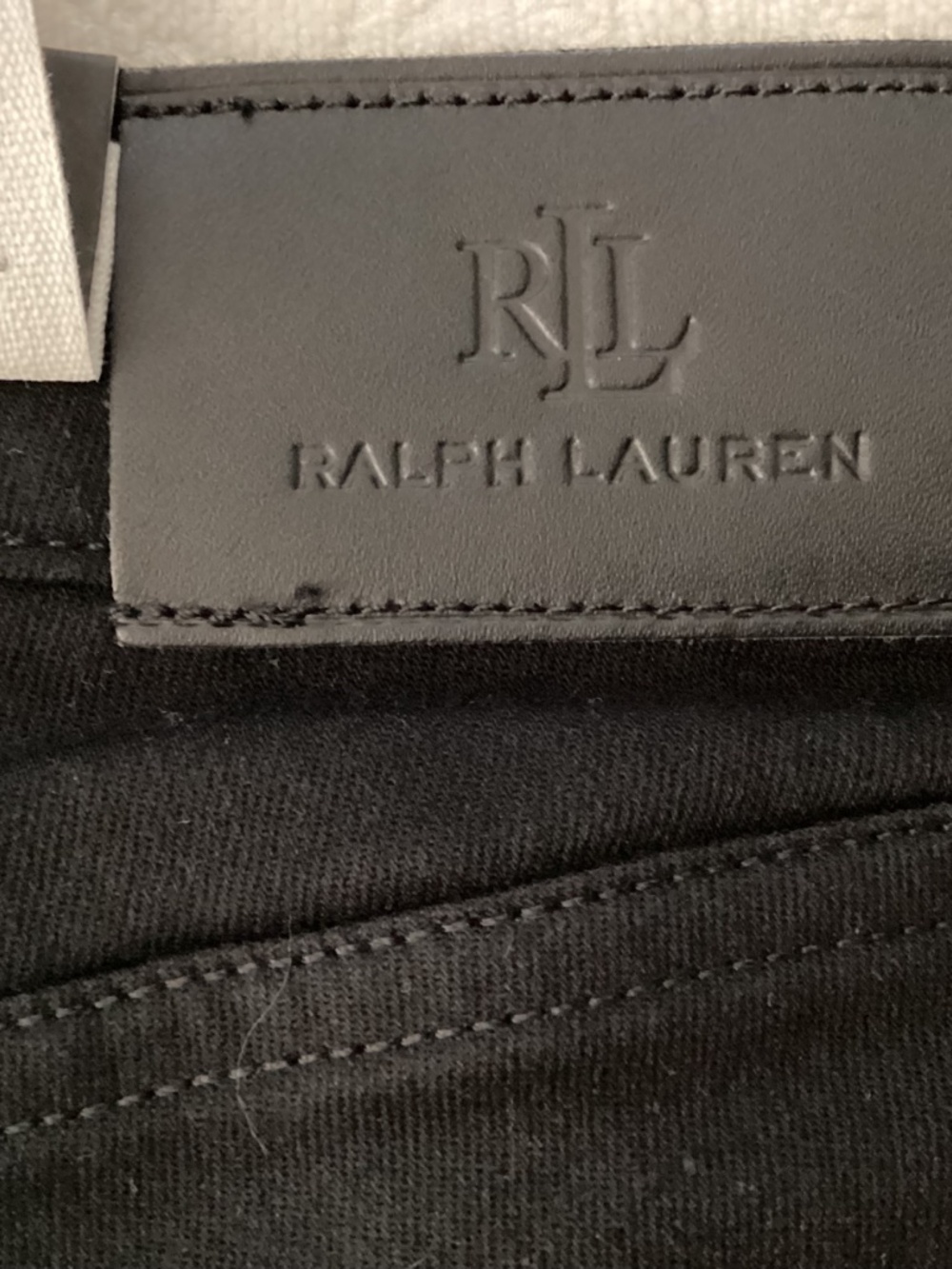 LAUREN RALPH LAUREN BLACK STRAIGHT LEG STRETCH JEANS SIZE 2 - Picture 8 of 13